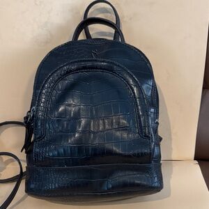 Simply Vera Wang Black Snake Skin Mini Backpack